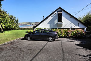 View over the parking towards sea